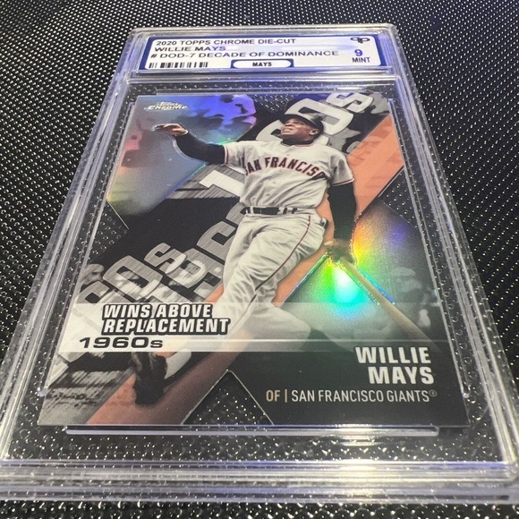 2020 Topps Chrome Willie Mays Die Cut #DOD-7 - Giants PPG 9 🔥🔥🔥🔥 - Picture 1 of 3